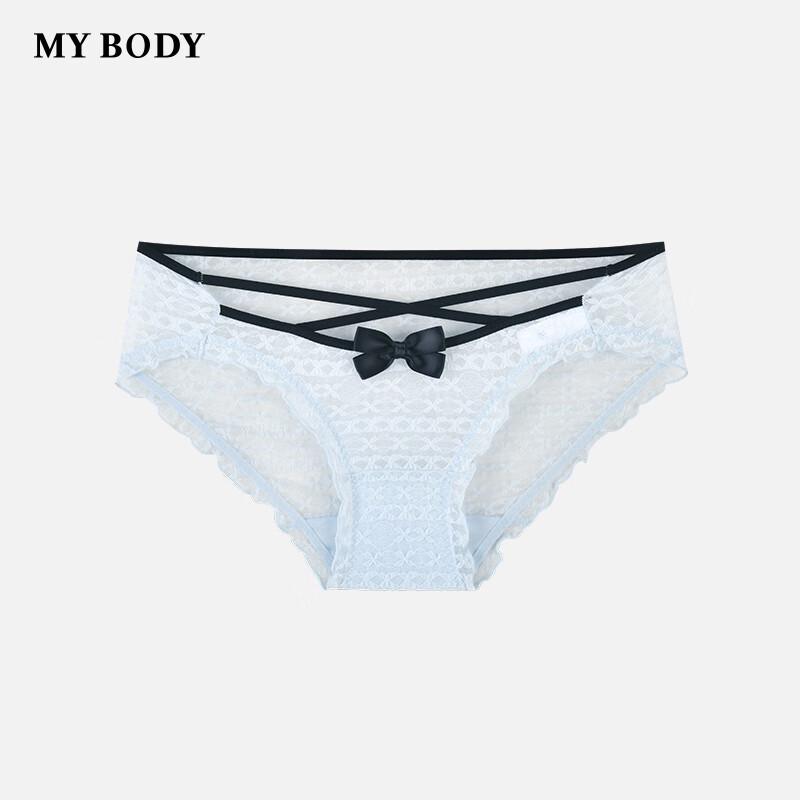 Mybody Women's Sexy Lace Mid-Waist Briefs