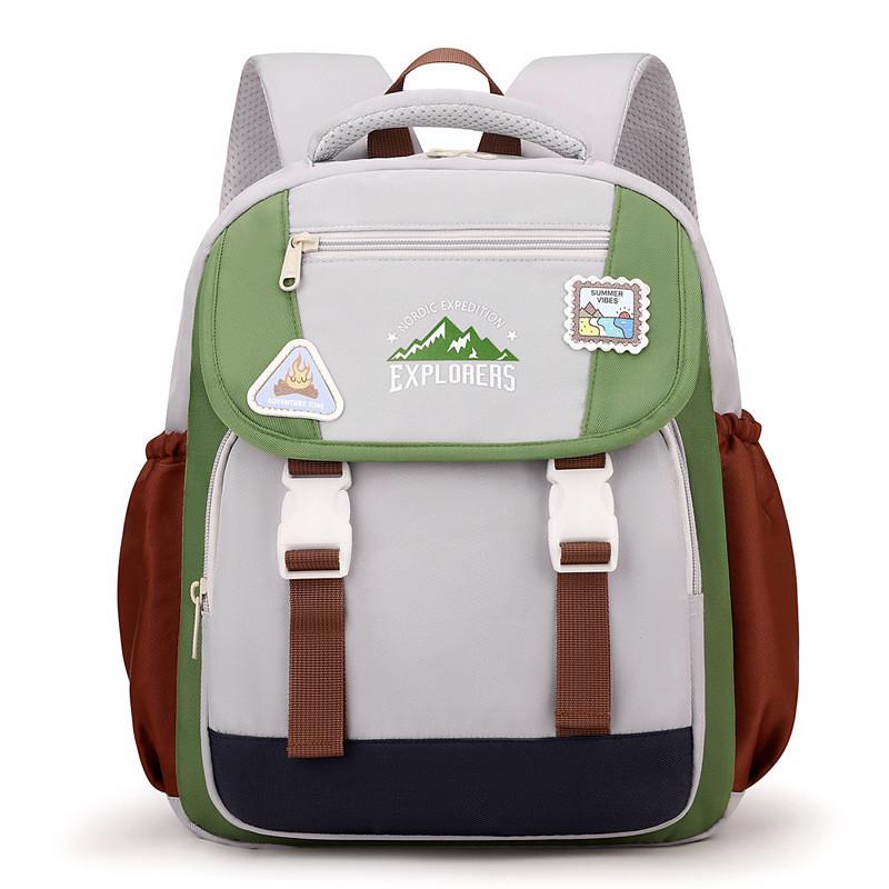 Mountain Explorers Letter Print Backpack Large Capacity Schoolbag Gift Fashion