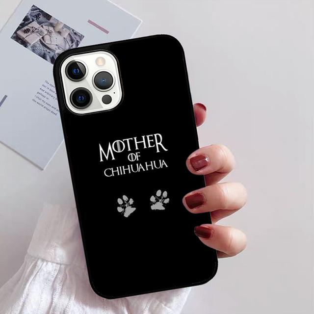 Cute Chihuahua Dog Mom Phone Case For iPhone 17 Air 16 15 14 13 12 Pro Max Plus Max Cover Shell Coque