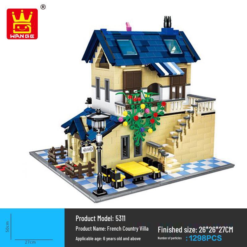 Wange 5218 Yellow Crane Tower Model - Free Shipping & Educational Building Blocks