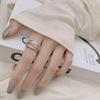 French Luxury Designer Rhinestone Zirconia Adjustable Multi-layer Shiny Index Finger Ring for Women