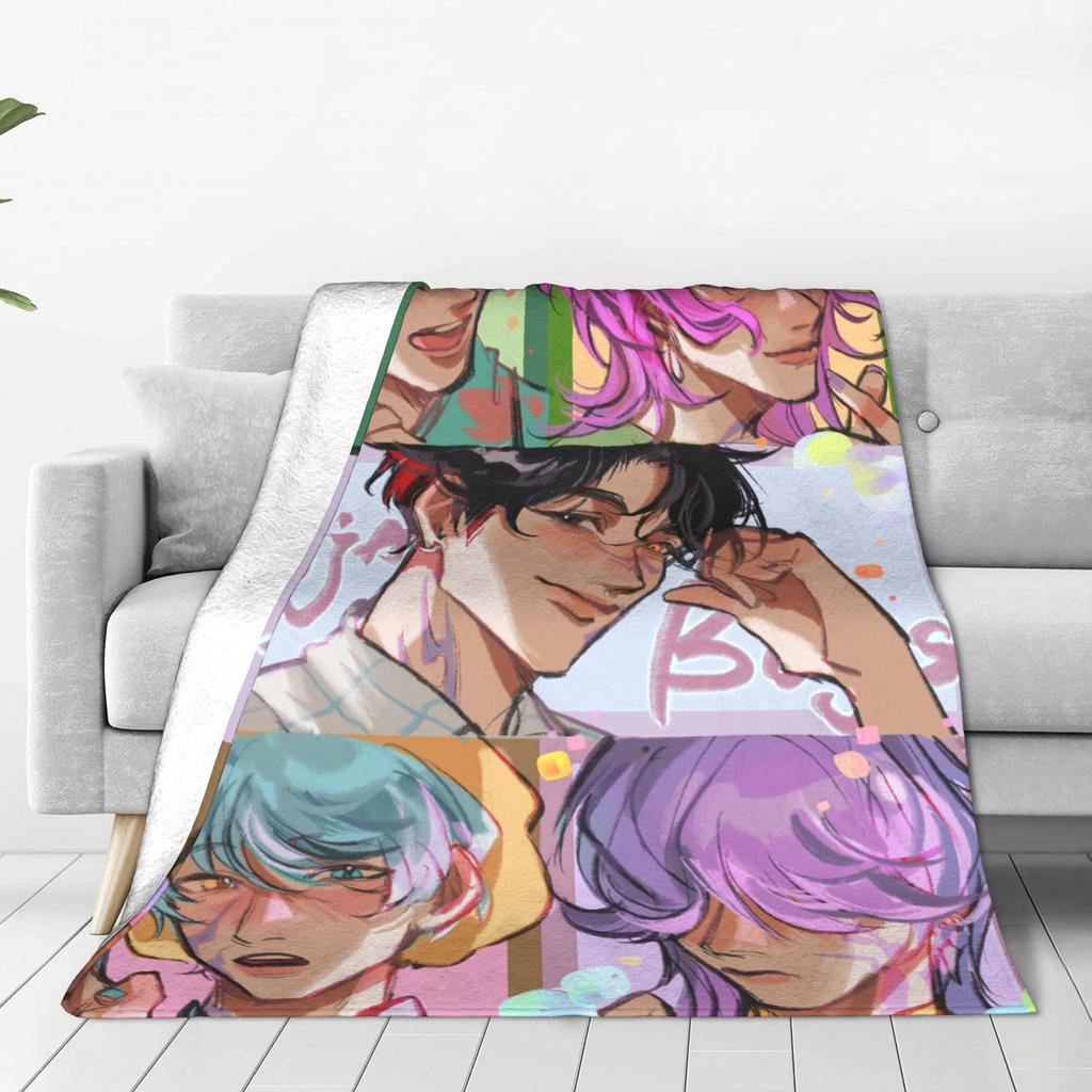 KPOP DEMON HUNTERS Saja Boys Jinu Blanket  Soft Warm Novelty Plush Throw Blanket For Children Outdoor Flannel Bedspread Cover