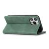 iPhone 17 Pro Max Magnetic Leather Flip Case in Pure Black