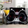 3D Car Dashboard Machine Control Screen Racing Soft Flannel Blanket for Beds Bedroom Sofa,Throw Blanket for Outdoor Leisure Nap