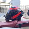 Motorcycle big tail helmet full helmet can be installed Bluetooth headset men's four seasons electric vehicle locomotive riding safety
