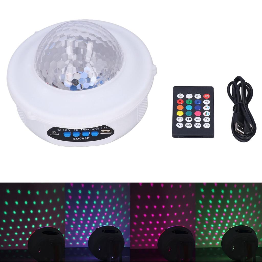 Ball Light Bluetooth Speaker Music Projection Lamp RGB Party Light for Household KTV Decoration