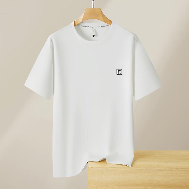 

Men s Plus Size Heavyweight Cotton Blend Casual Round Neck T-Shirt XL