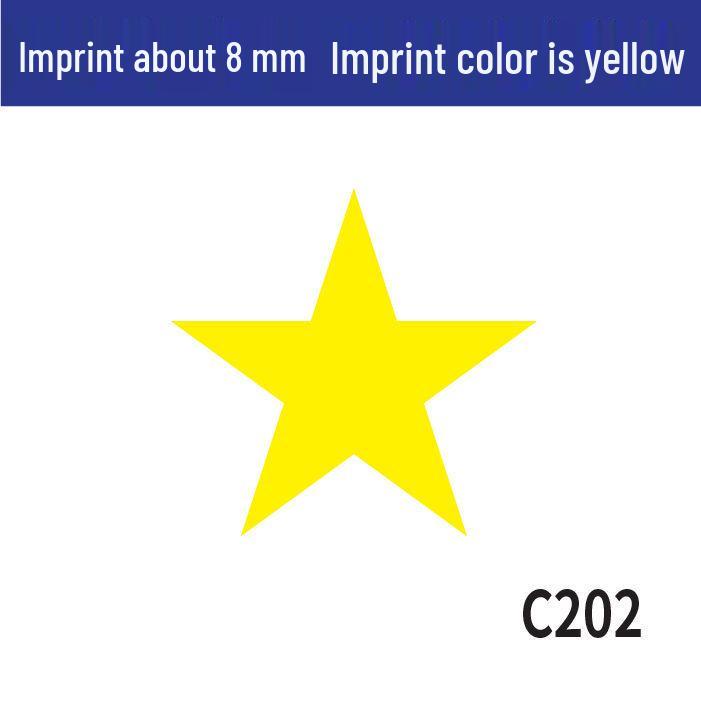 Mała Okrągła Pieczątka Nauczyciela: Pięcioramienna gwiazda dla zachęty i kontroli jakości