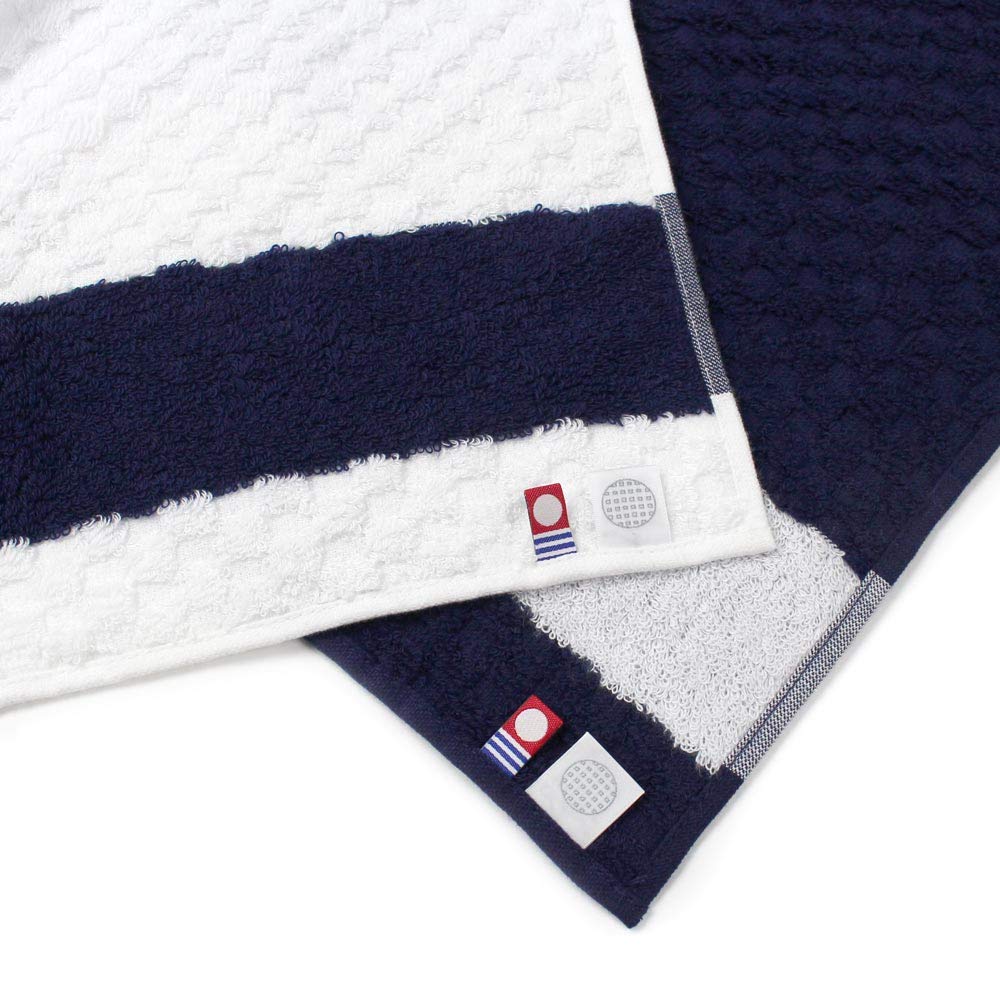 Iori Imabari Towel Face Towel Fluffy Hotel Specifications N/W2020 (Navy)