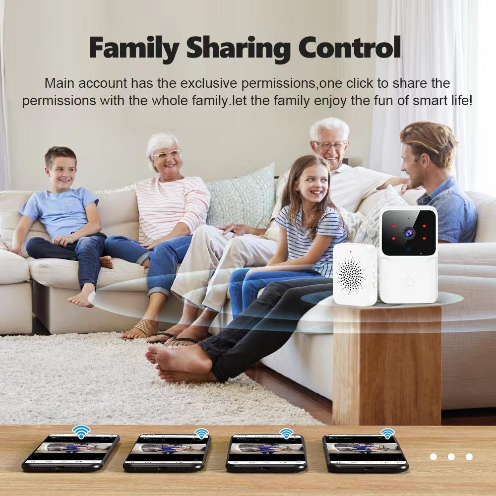 WiFi Video Wireless HD Bell Home Intercom System Phone Door Viewer Night Vision Security Doorbell Camera