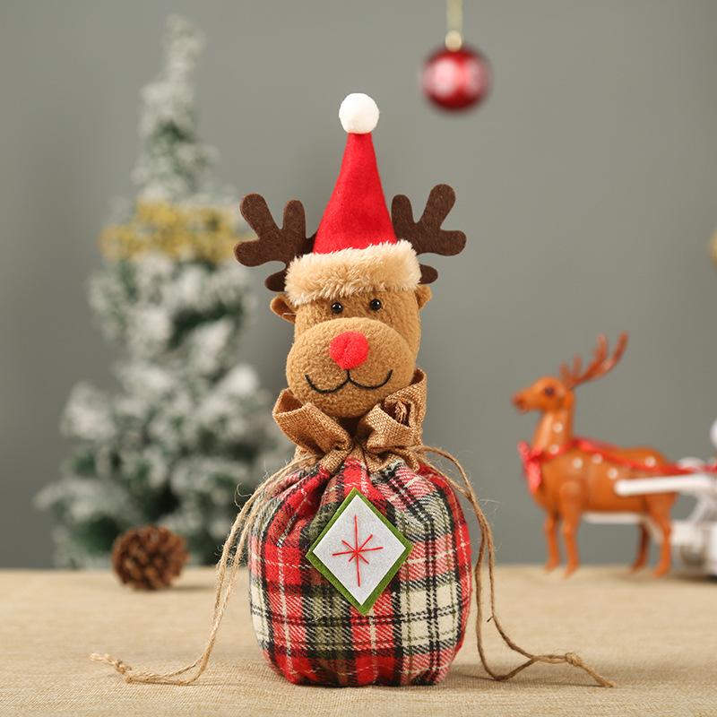 Christmas decorations Christmas Eve apple bag Christmas gift bag Christmas candy bag Christmas burlap embroidered gift bag