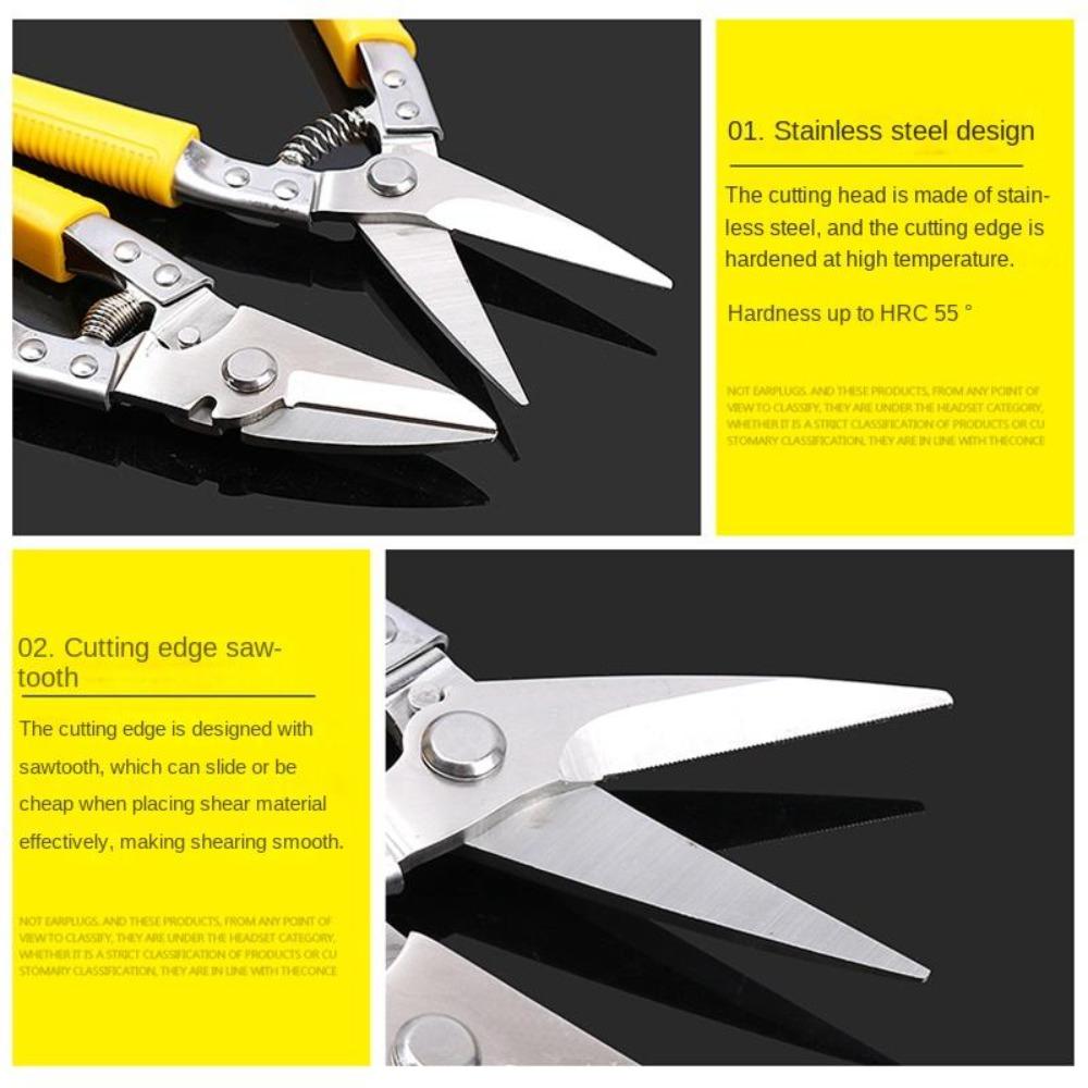 Foarfece de fier Industrial multifuncțional Unealtă de mână Metal puternic Aviație Chilă aluminiu foarfece cu gusset Sârmă de oțel