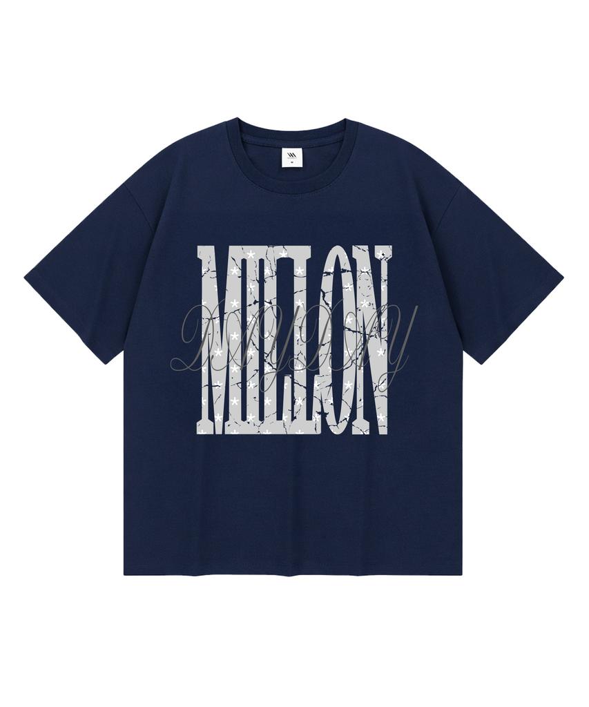 MILLION DAY Peace Mark Oversized Short Sleeve T-Shirt