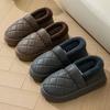 Men Winter Warm Slippers Waterproof Large Size Home Bedroom Casual Shoes House Indoor Non Slip Thick Sole Slides