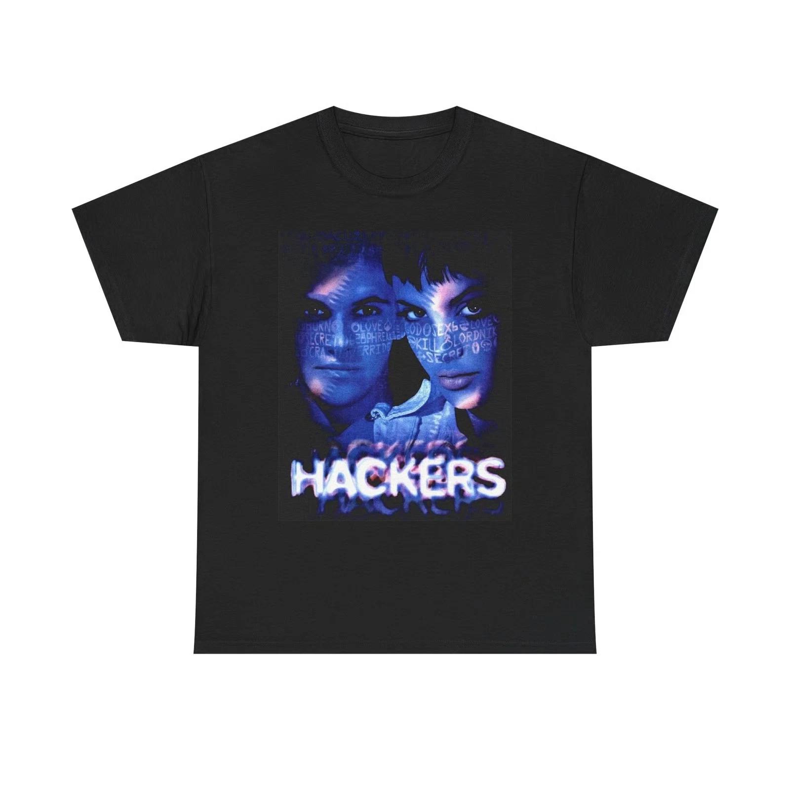 Hackers Vintage Movie T Shirt Graphic Unisex Heavy Cotton Tee XL
