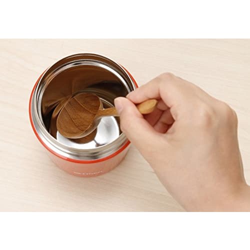 Tiger Thermos Vacuum Insulated Soup Jar 380ml Thermal Lunch Box Wide Mouth Round Bottom Chili Red MCL-B038-RC Tiger