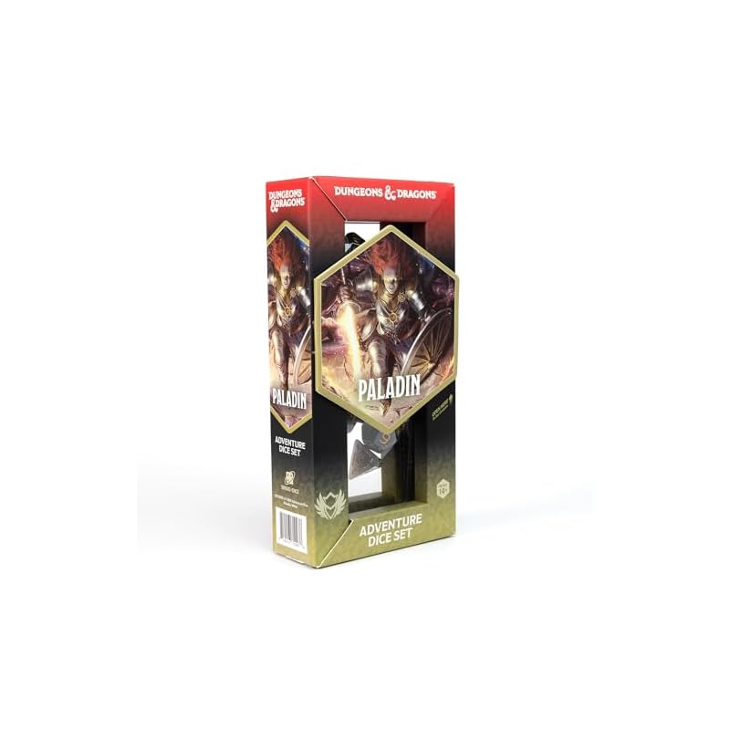 D&D Adventure Dice (Paladin Class: White)