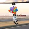 Car Pendant Balloon Cat Dog Hanging Ornament with Lanyard Easy To Hang Realistic Looking Adorable Animal Auto Rearview Mirror Ornament