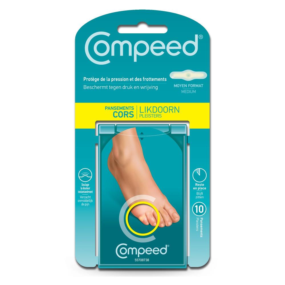 

Compeed Plasters Мозоли среднего размера Мозоли на пальцах ног x 10