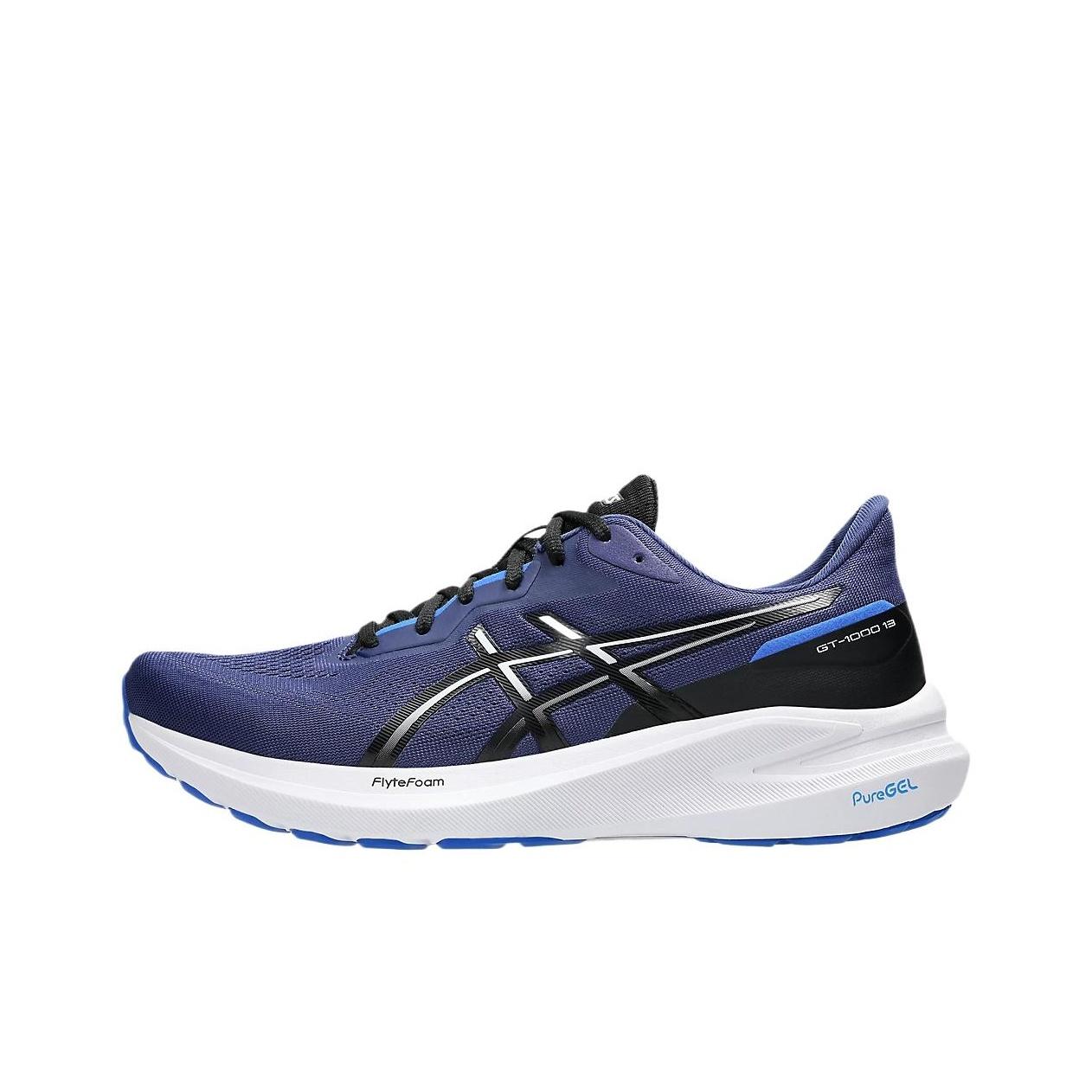 Asics GT-1000 13 Bequeme Langlebige Low-Top Lifestyle-Sneaker Herren-Sneaker Blau Weiß 1011B858-402 39.5