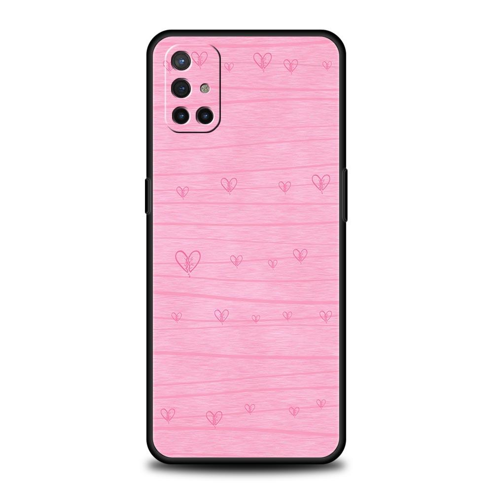 Gold Pink Rose Glitter Hearts Phone Case For OnePlus 10 9 Pro 9T 10R 9R 9RT 8T 8 7 6T 7T Nord 2T CE 2 5G N200 N10 N100 Cover