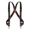 Retro Leather Suspenders Metal Clip Suspender Clip Simple Suspenders for Men  Gift