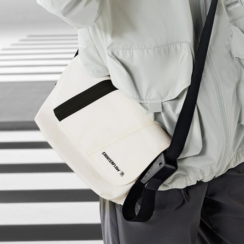 New LiNing CF Polyamide Sling Bag, Shoulder Bag, Crossbody Bag Regular Unisex Black ABDU177-2