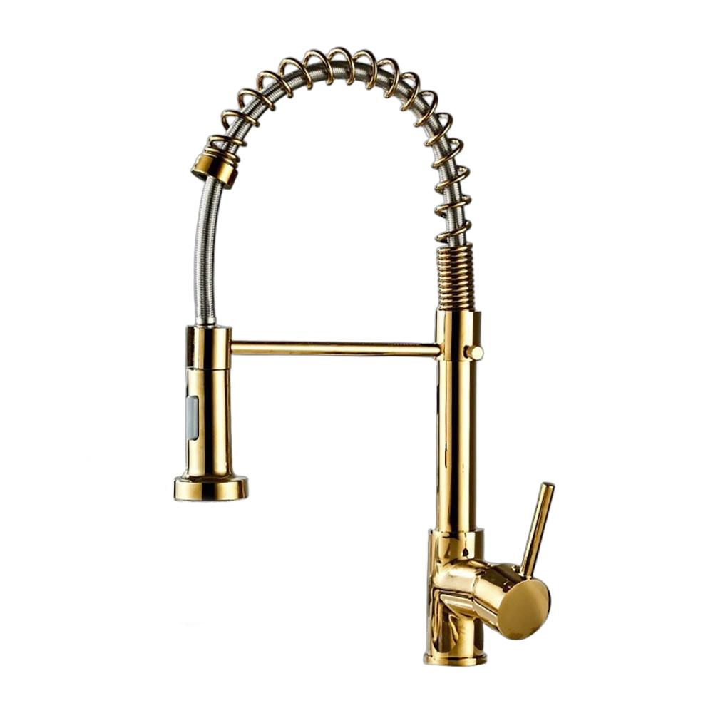 Rozin Matte Black Kitchen Faucet Deck Mounted Mixer Tap 360 Degree Rotation Stream Sprayer Nozzle Kitchen Sink Hot Cold Taps