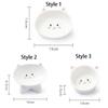 Pet Supplies Ceramic Cat Bowl Creative Cute Dog Food Feeding Basin Multi-use Slanted Mouth Pet High Foot Bowl Kitten Puppy