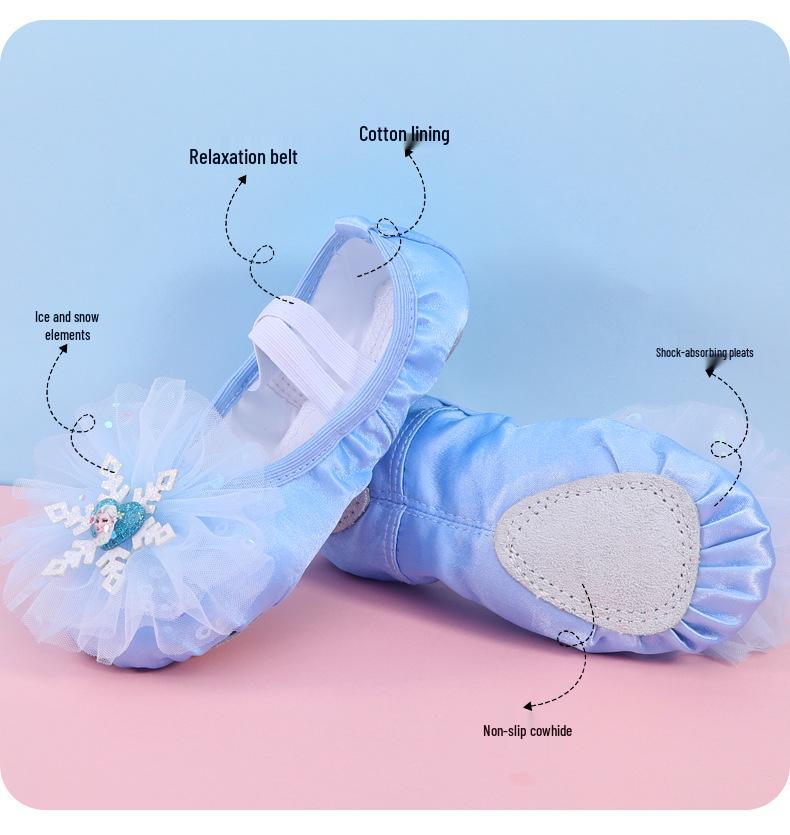 Aisha Blue Soft Sole Ballet Shoes for Girls and Toddlers (Model 8008)