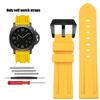 Für Panerai Lumino PAM01312 PAM441 359 111 Armband Dickes Meer Wasserdicht Herren Silikon Uhrenarmband 22 24mm 26mm Gummi Uhrenarmband