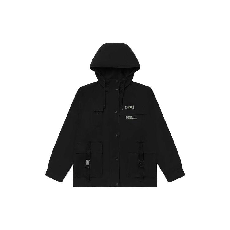 (WMNS) Vans Cargo Multiple Pockets Hooded Jacket Black Women s VN0A7PZUBLK L