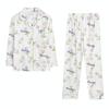 Pastoral spring and autumn new pajamas women's long-sleeved trousers women's high-end casual loungewear suit can be worn outside