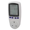 Power Meter Socket LCD Display Overload Protection LED Light Digital Electricity Analyzer Monitor
