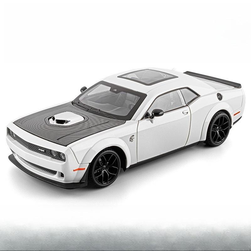 Car To 1:18 Hellcat Simulation Alloy Car Model Sound And Light Pull Back Children'S Toy Car