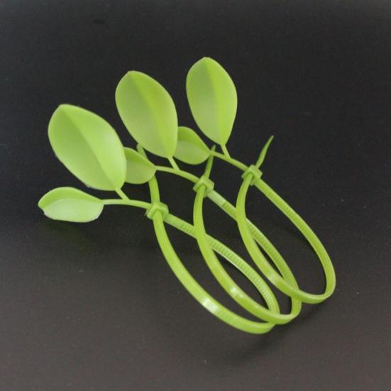 Leaf-Shaped Plant Ties Heavy Duty Zip Ties Cable Management Ties for Garden Plant Support And Home Office Cord Organization