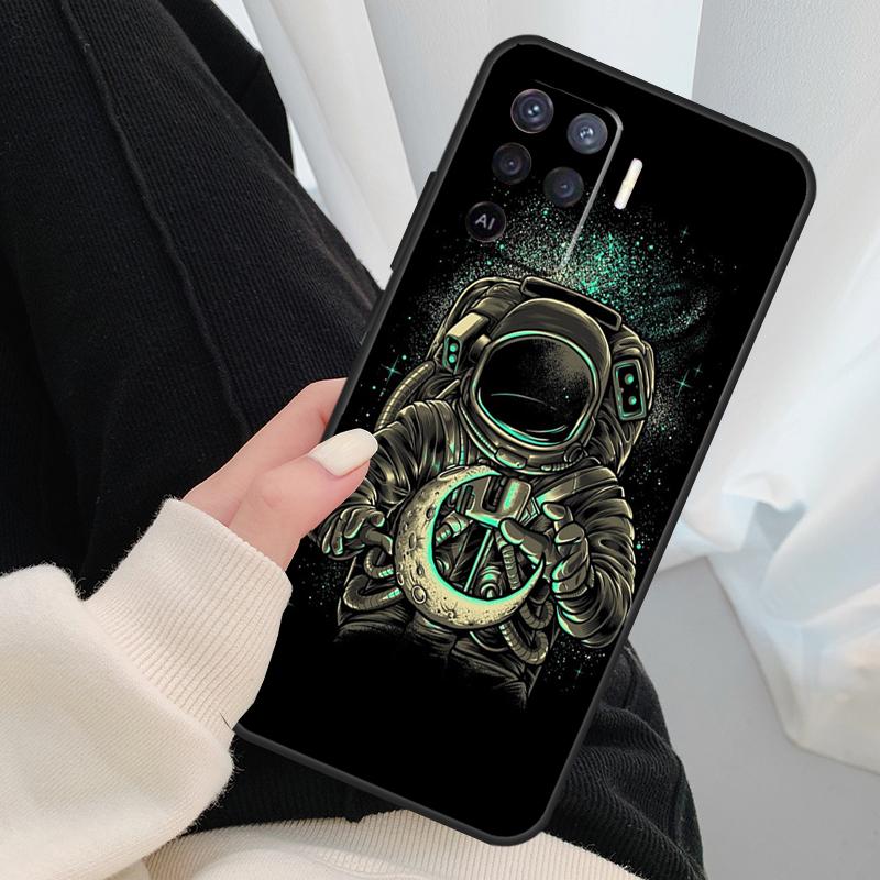 Astronaut Star Space Case For Oppo A17 A57 A77 A40 A78 A54 A74 A94 A76 A16 A96 A18 A60 A80 A38 A58 A98 A15 A5 Pro