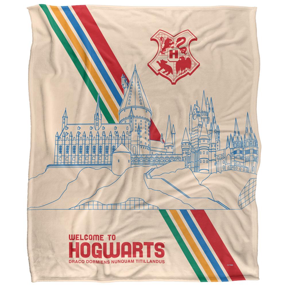 HARRY POTTER Welcome To Hogwarts Blanket