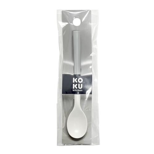 KOKUBO Dessert Spoon, Approx. 13.5cm Long, Made in Japan, Dishwasher Safe, Kitchen Plastic Cutlery, Spoon and Knife, Kids, Large, Stylish, Mini, Petit