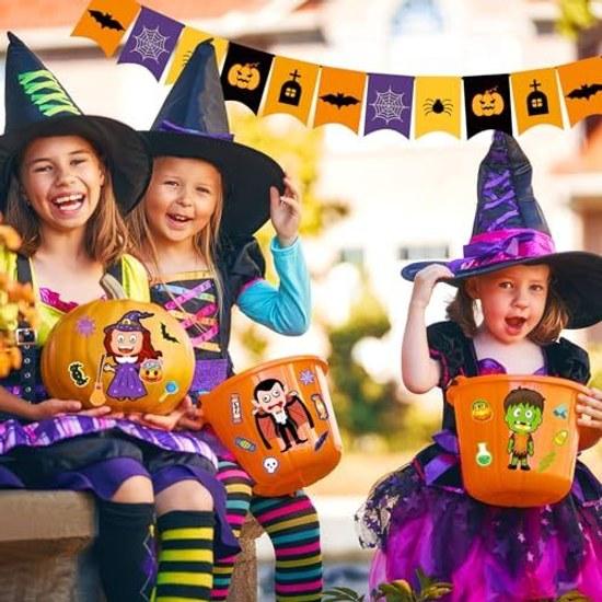 Halloween stickers bulk 24 pieces seals large play