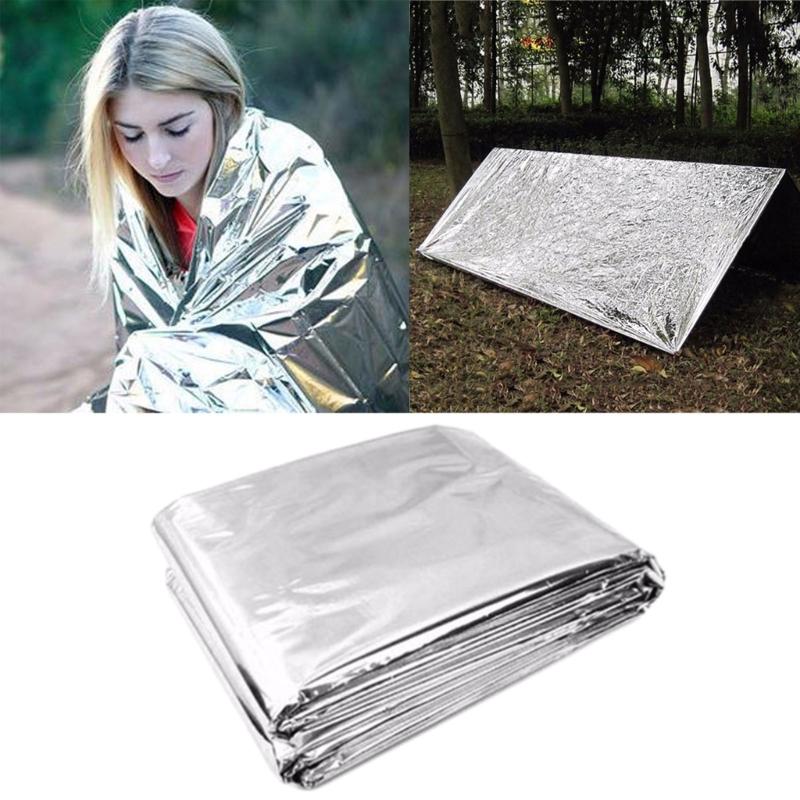 Emergency Thermal Blanket for Camping, Hiking, Survival, Marathons and Car