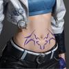 4Sheets Movie Anime Purple Temporary Tattoos For Halloween Cosplay Party