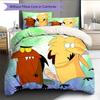 Angry Beavers  Pattern Bedding Quilt Set  Home Decoration  Gift (1 * Duvet Cover + 2 * Pillowcase  Without Core)