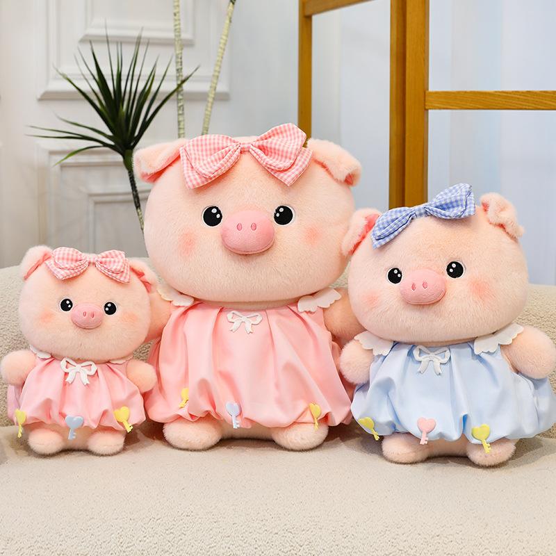 Liebe Schwein Puppe Plüschpuppe Großes Kinderspielzeug Schleife Schwein Stoffpuppe Puppe