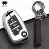 Estuche Plegable para Llave de Coche de Aleación de Zinc de 3 Botones Cubierta Completa Para Peugeot Citroen C1 C2 C3 C4 C5 Ds3 Ds4 Ds5 Ds6 Accesorios de Carcasa para Llave de Coche