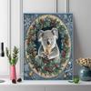 Christmas koala Pattern  3pcs 100% Round Full Drill 5D DIY Diamond Painting Embroidery Cross Stitch Rhinestone Décor
