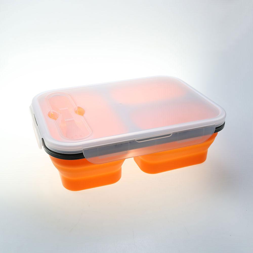 Silicone World 1300ML Silicone Collapsible Portable Lunch Box Large Capacity Bowl Lunch Bento Box Folding Lunchbox Eco-Friendly