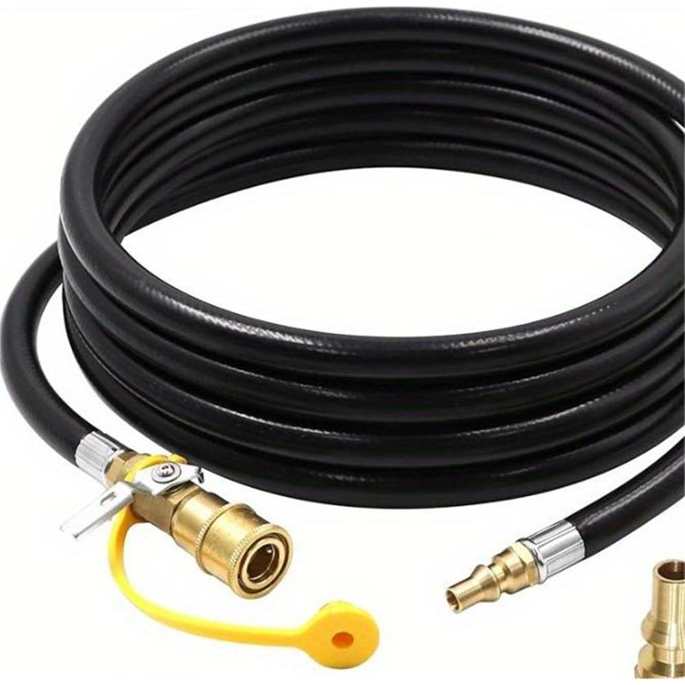 Propangas-Umrüstadapter aus Messing mit Schaltventil, einfach zu bedienen und auslaufsicher, kompatibel mit verschiedenen Propangasflaschen.