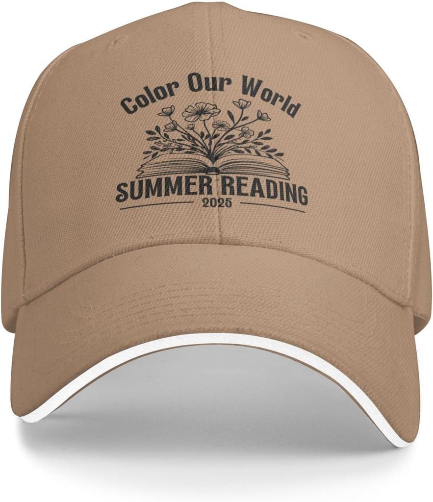 Color Our World Summer Reading 2025 Book Lover Graphic Polyester Trucker Hat Adjustable Cap