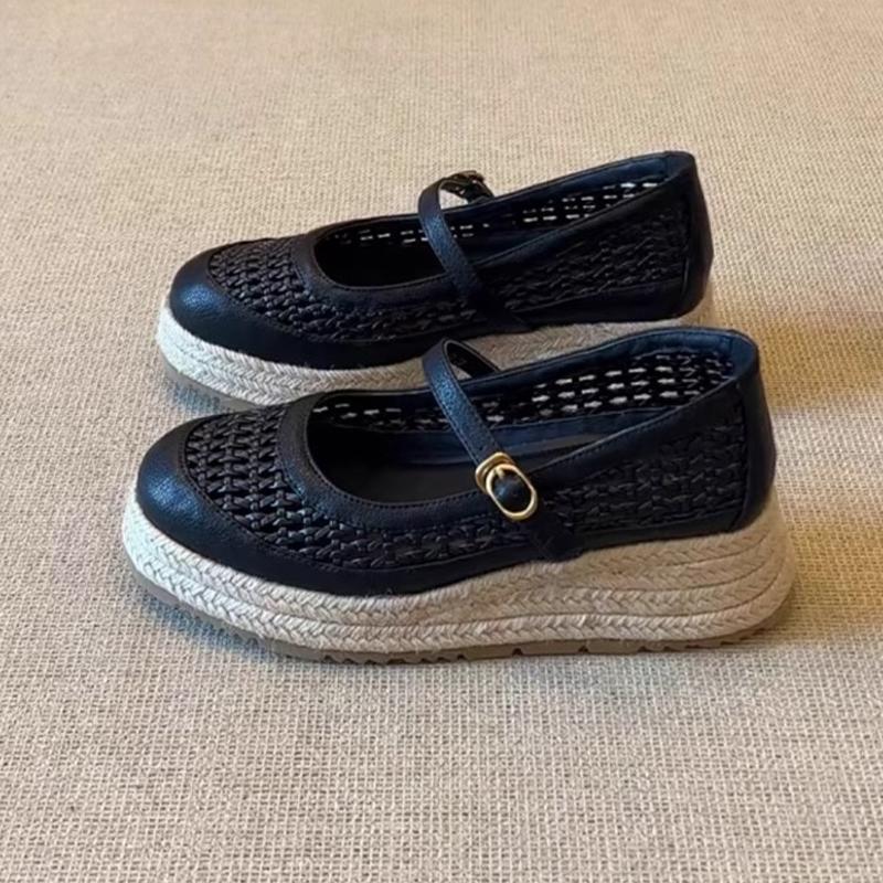 Fashion Wedges Women Designer Shoes Fashion Dress Weave Woman Platform Shoes 2025 Summer Sneakers Shallow Cozy Sport Zapatillas De Mujer